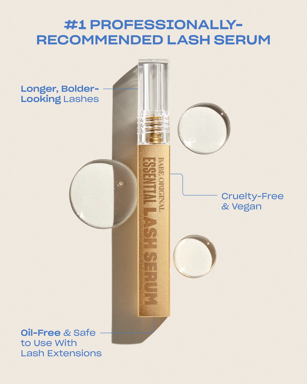 Essential Lash Serum 3 MONTH SUPPLY NET2 mL/ 0.07 f. 02.